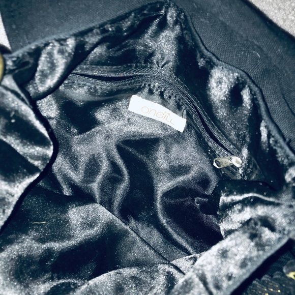 4/$100!🌱 EUC O’Neill Purse Satchel Handbag Shoulder Black Gold Clutch - Picture 3 of 3